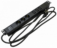 Hyperline SHE19-3SH-3IEC-2.5EU Блок розеток для 19
