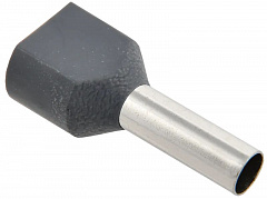 IEK UTE10-D4-0-100 Наконечник штыревой НшвИ 2х4-12 серый НГИ2 (100шт)