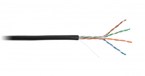Кабель витая пара NETLAN CCA-UU004-5E-PE-BK