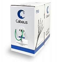 Cabeus UTP-4P-Cat.5e-SOLID-LSZH-GN Кабель витая пара UTP (U/UTP), категория 5e, 4 пары 0,51мм