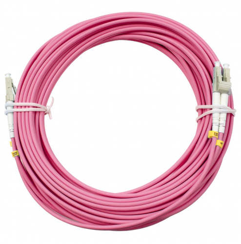 Патч-корды оптические Cabeus FOP-50-OM4-LC-LC-10m