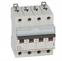 LEGRAND 407924 Авт.выкл.DX3 4П С6A 6000/10kA