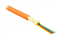 Hyperline FO-DT-IN-62-2-LSZH-OR Кабель волоконно-оптический 62.5/125 многомодовый, 2 волокна