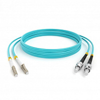 Hyperline FC-D2-503-LC/PR-ST/PR-H-30M-LSZH-AQ Патч-корд волоконно-оптический (шнур) MM 50/125(OM3)