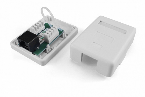 Компьютерные розетки Hyperline SB1-1-8P8C-C5e-WH