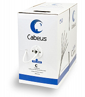 Cabeus UTP-4P-Cat.5e-SOLID-WH Кабель витая пара UTP (U/UTP), категория 5e, 4 пары 0.51мм (24 AWG)