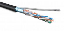 Кабель витая пара Hyperline FUTP4-C5E-S24-OUT-LSZH-BK-500