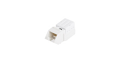 NIKOMAX NMC-KJUD2-AN-WT Модуль-вставка типа Keystone, угловой, для панели серии AN, Кат.5е (Класс D)