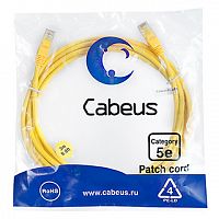 Патч-корды Cabeus PC-UTP-RJ45-Cat.5e-3m-YL