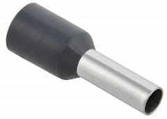 IEK UGN10-004-04-09 Наконечник-гильза Е4009 4мм2 с изолированным фланцем, цвет серый (100 шт.)