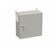DANNMAN OBS-E-4421-S3000-IP54-R7035 Универсальный климатический бокс 400x400х210, дверь-сталь, IP54