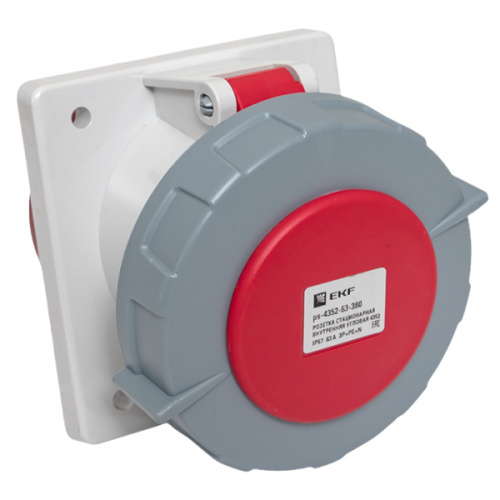 Кабельные вилки и розетки EKF ps-4352-63-380