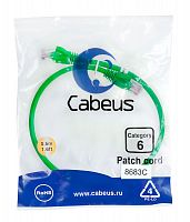Патч-корды Cabeus PC-UTP-RJ45-Cat.6-0.5m-GN