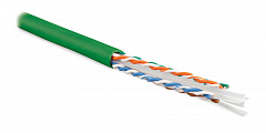 Hyperline UUTP4-C6-S23-IN-LSZH-GN-305 (305 м) Кабель витая пара U/UTP, категория 6, 4 пары (23 AWG)