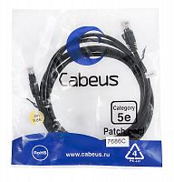 Патч-корды Cabeus PC-UTP-RJ45-Cat.5e-3m-BK