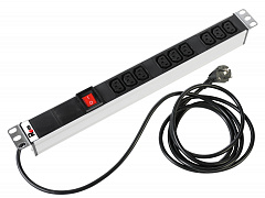Rem R-16-9C13-V-440-3 Блок розеток Rem-16 с выключателем, 9 IEC 60320 C13, 16A, 19