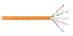 NIKOMAX NMC 9155C-OR Кабель U/UTP 4 пары, Кат.6a (Класс Eа), тест по ISO/IEC, 500МГц, одножильный