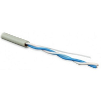 TWT TWT-5EUTP1PT-GY Кабель UTP, патч-кордовый, 1 пара, Кат.5e, PVC, 305 метров, серый
