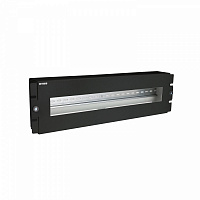 NTSS-VRU3U-BL Панель с DIN-рейкой NTSS (ВРУ), с передней крышкой, крепление 19 3U, черный RAL 9005