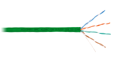 NIKOMAX NMC 4100C-GN Кабель U/UTP 4 пары, Кат.5e (Класс D), тест по ISO/IEC, 100МГц, одножильный