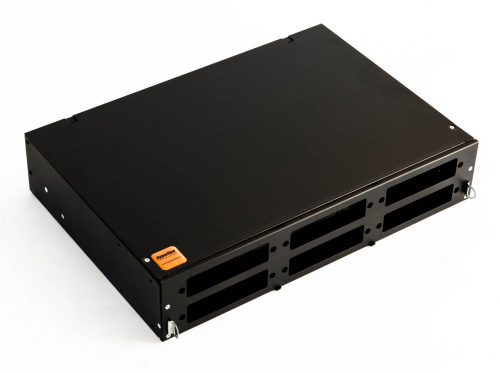 Оптические боксы Hyperline FO-19V-2U-6xSLT-W130H30-48UN-BK