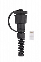 Hyperline PLUG-IE-8P8C-P-C5 Промышленный разъем RJ-45 (8P8C) под витую пару, IP67, категория 5e, с з