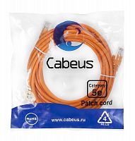 Патч-корды Cabeus PC-UTP-RJ45-Cat.5e-5m-OR-LSZH