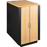 LANMASTER LAN-DC-CBSP-24U-WD Шкаф SOUNDPROOF звукоизолированный 24U 750x1130 мм, отделка под дерево