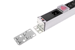 Rem R-16-16C13-12C19-V-1820 Вертикальный блок розеток с выключателем, 16хIEC 60320 C13, 12хC19