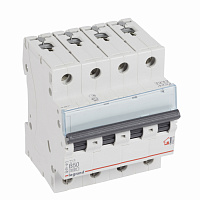 LEGRAND 404019 Автоматический выключатель TX3 6000, 6 кА, тип характеристики B, 4П, 400 В~, 50 А
