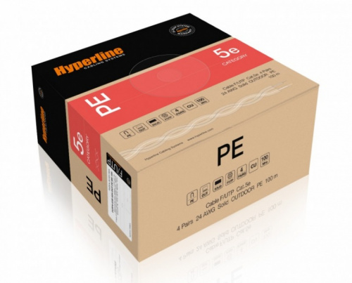 Кабель витая пара Hyperline UUTP4-C5E-P24-IN-LSZH-BL-100