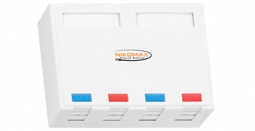 Корпуса розеток NIKOMAX NMC-MB4P-ST-WT