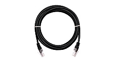 NETLAN EC-PC4UD55B-BC-PVC-015-BK-10 Коммутационный шнур U/UTP 4 пары, Кат.5е, черный, 1,5м,  10шт.