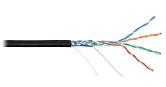 NIKOLAN NKL 2700B-BK Кабель витая пара F/UTP 4 пары, Кат.5e (Класс D), 100МГц, одножильный