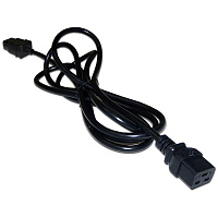 LANMASTER LAN-PP19/20-3.0-BK Шнур питания C19-C20, 3х1.5, 220В, 16А, черный, 3 метра