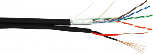 Гибридный кабель NETLAN EC-UF004-5E-PC050-PE-BK