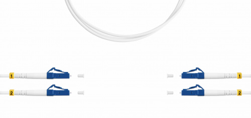 Патч-корды оптические Hyperline FC-D2-9A1-LC/UR-LC/UR-H-5M-LSZH-WH