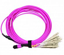 Патч-корды оптические LANMASTER LAN-12M-12LC/OM4-1.0