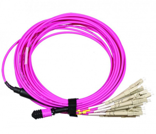 Патч-корды оптические LANMASTER LAN-12M-12LC/OM4-1.0