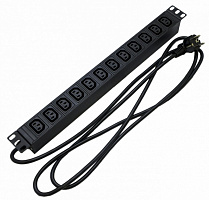 Hyperline SHE19-12IEC-2.5EU Блок розеток для 19