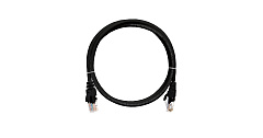 NIKOMAX NMC-PC4UD55B-001-BK Коммутационный шнур U/UTP 4 пары, Кат.5е (PVC), черный, 0,15м