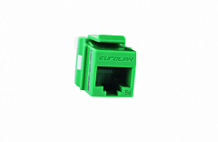 Eurolan 16B-U5-03GR Розеточный модуль Keystone категории 5e, UTP, 1xRJ45, 180 градусов, T568A/B, мак