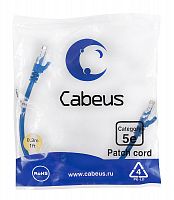 Патч-корды Cabeus PC-UTP-RJ45-Cat.5e-0.3m-BL-LSZH