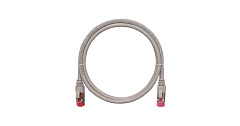 NIKOMAX NMC-PC4SA55B-001-C-GY Коммутационный шнур S/FTP 4 пары, Кат.6a (Класс Ea), 500МГц, 2хRJ45/8P