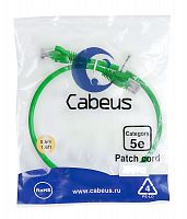Патч-корды Cabeus PC-UTP-RJ45-Cat.5e-0.5m-GN-LSZH