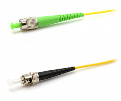TWT TWT-FC-ST/SAU-0.5 Патч-корд оптический, PVC, симплексный, FC/APC-ST/UPC, SM OS2, 0.5 м
