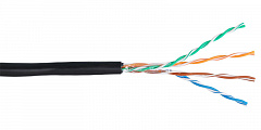 NETLAN EC-UU004-5E-PE-BK-1 Кабель U/UTP 4 пары, категория 5e (Класс D), 100МГц, одножильный