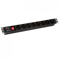 Hyperline SHE19-8SH-S-IEC Блок розеток для 19