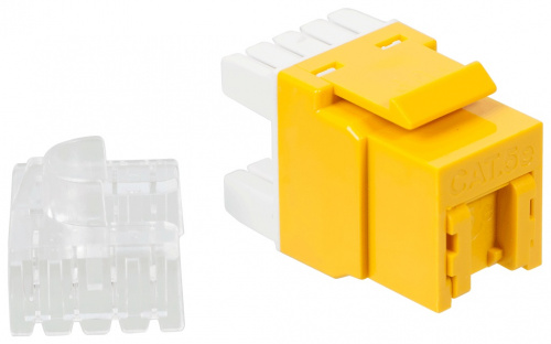 Модули Keystone Jack LANMASTER LAN-OK45U5E/180P-YL