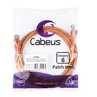 Патч-корды Cabeus PC-UTP-RJ45-Cat.6-1.5m-OR-LSZH